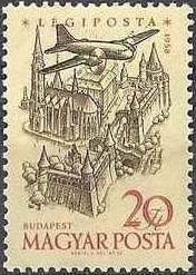 Ilyushin Il-14P over City Hall, Szeged