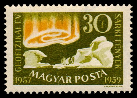 Icebergs, Penguins and Polar Light
