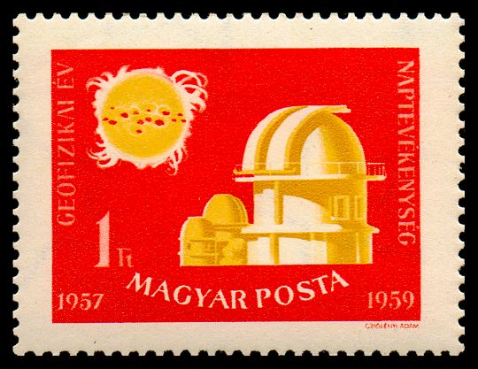 Sun and observatory