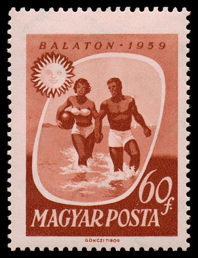 Couple swimming & sun