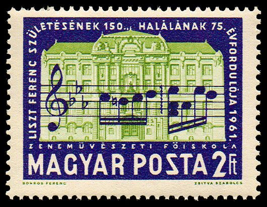 Sheet Music in Front of the Music Academy in Budapest
