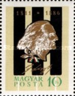 Franz Liszt, bay leaf, signature and text on the keyboard