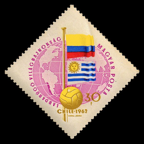 Flags of Colombia and Uruguay