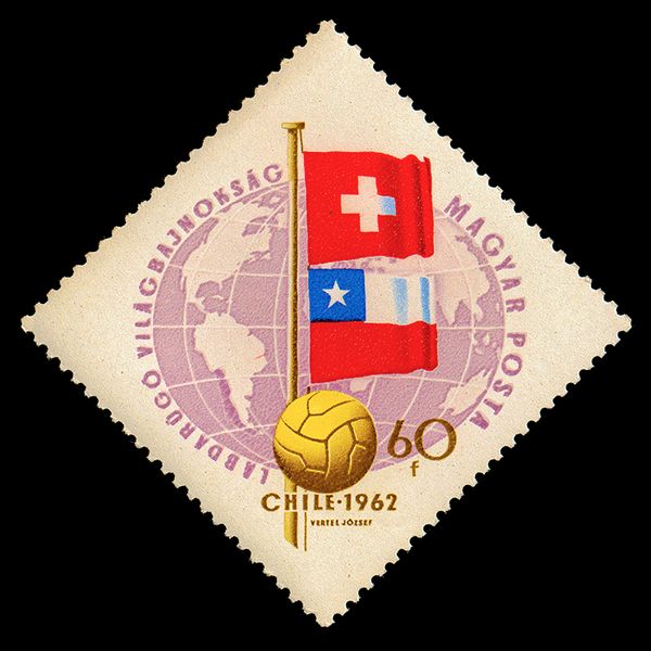 Flags of Switzerland and Chile