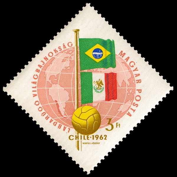 Flags of Brazil and Mexico