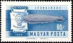 Airship LZ-127 "Graf Zeppelin" and Montgolfier Balloon