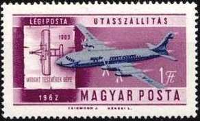 Iluyshin II-18B HA-NOA Airliner & Wright Brothers "Flyer 1"