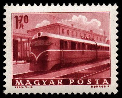 Diesel locomotive in Keszthely Station