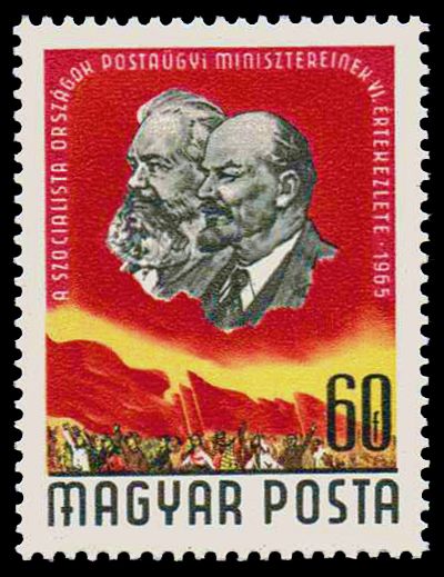 Karl Marx and Vladimir Lenin