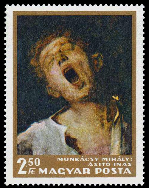 Yawning Apprentice (Asito inas), Mihály Munkácsi (1869)