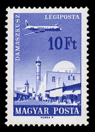 Ilyushin II-18 Plane over Cities