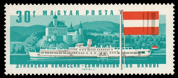 S.S.Ferenc Deák, Schönbühel Castle, Austrian Flag