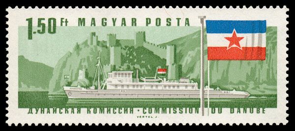 Diesel Tug Szekszárd, Golubac Fortress and Yugoslav Flag