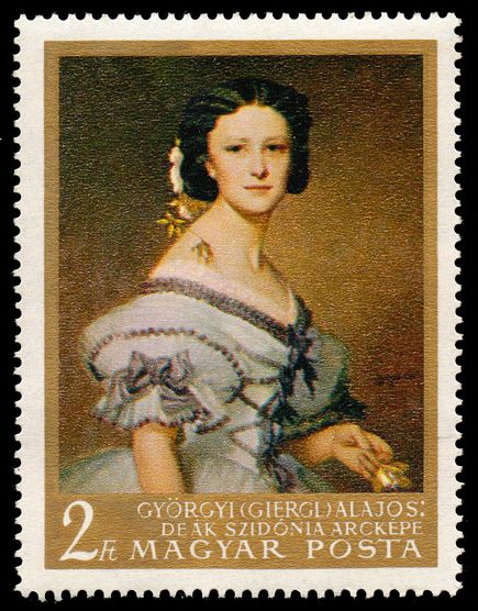 Portrait of Szidónia Deák, Györgyi Giergl Alajos (1821-1863)