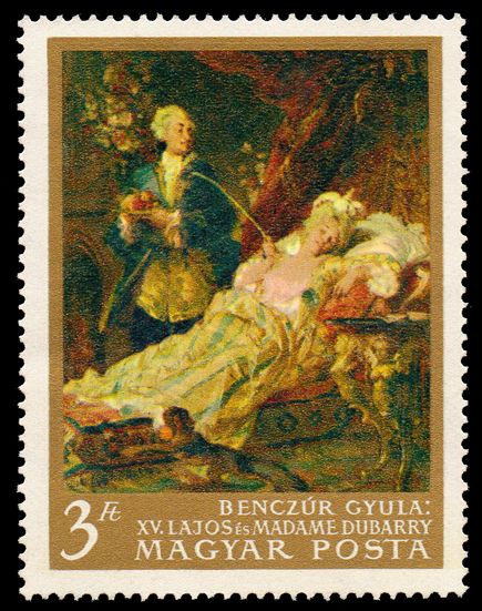 Louis XV and Madame du Barry, Benczúr Gyula (1844-1920)