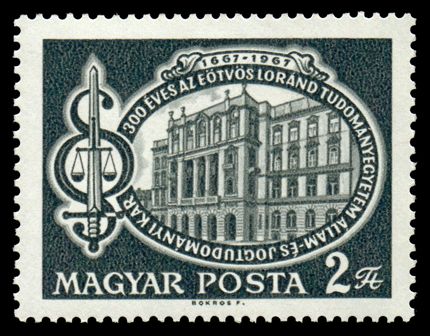 Faculty building; Paragraph signs with sword and scales