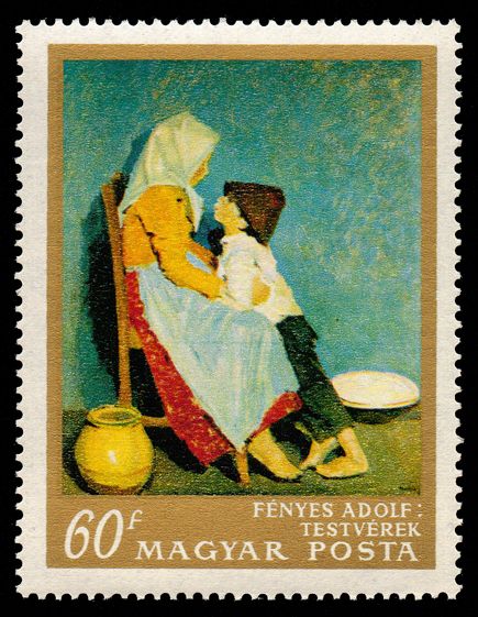 Brother and Sister by Adolf Fényes