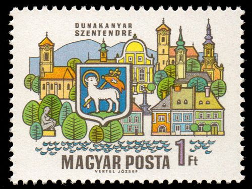 Szentendre - Right and Top Imperforate