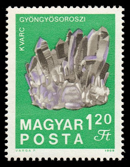 Quartz crystals from Gyöngyösoroszi