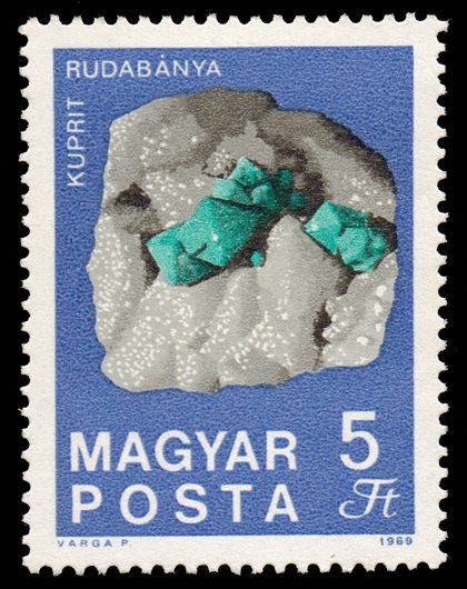 Cuprite crystals from Rudabánya