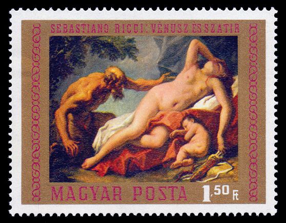 Venus and Satyr by Sebastiano Ricci
