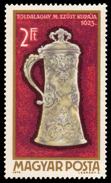Silver tankard by Mihály Toldalaghy, 1623