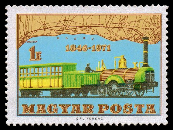 125th anniv. of first Hungarian railroad between Pest-Vác