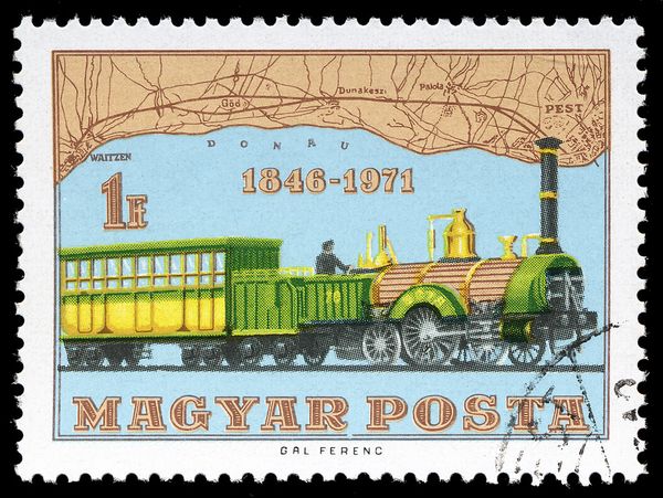 125th anniv. of first Hungarian railroad between Pest-Vác