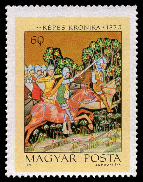 Aba Sámuel pursuing King Peter Orseolo