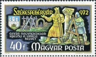 Prince Géza selecting site of Székesfehervár