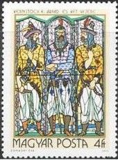 "Prince Árpád and Leaders" by Károly Kernstock