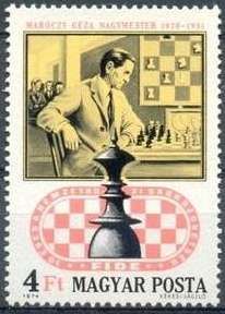 Hungarian Grandmaster Géza Maróczy and Queen