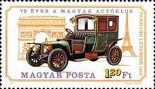 Panhard-Levassor, France 1912; Arc de Triomphe, Eiffel Tower