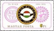 Emblems: Alliance de Tourisme, Hungarian Auto Club, FIA