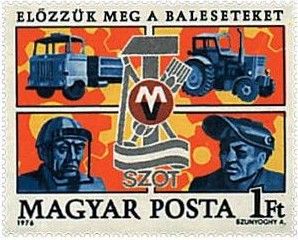 Truck, Tractor, Workers, SZOT Emblem