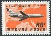 Tupolev TU-154 (Malév Airlines) over Europe