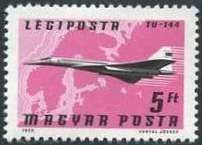 Tupolev TU-144 (Aeroflot) over Northern Europe