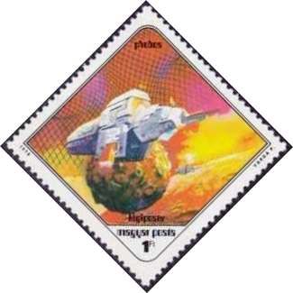 Spaceship near Phobos