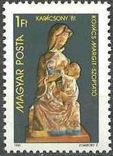 "Mother Breast-feeding", pottery by Margit Kovac