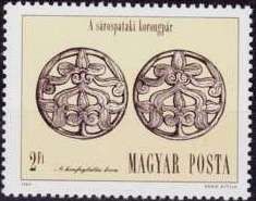 Silver disc hair ornaments, Sárospatak