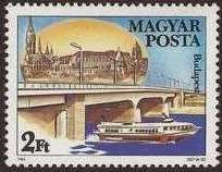 Árpád Bridge, Budapest, Hungary