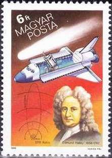 US space shuttle and Edmond Halley