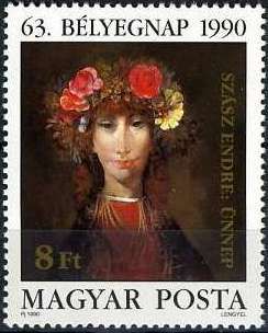 63rd Stamp Day - Feast, by Endre Szász