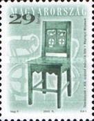 19th century chair with animal designs