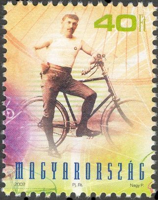 Budapest Sport Club chairman and bicycle