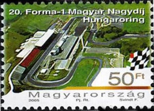 78th Stamp Day - 20th Formula 1 Hungarian Grand Prix