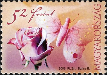 Rose and butterfly