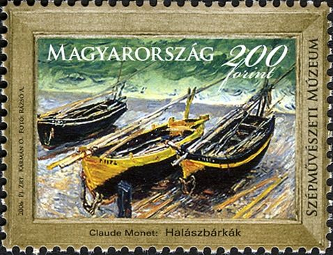 Three Fishing Boats, by Claude Monet