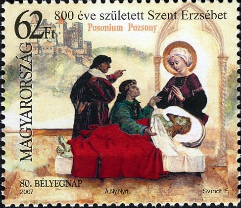 80th Stamp Day - 800th birthday of Saint Elisabeth