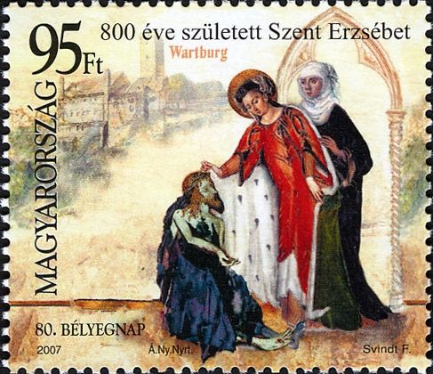 80th Stamp Day - 800th birthday of Saint Elisabeth